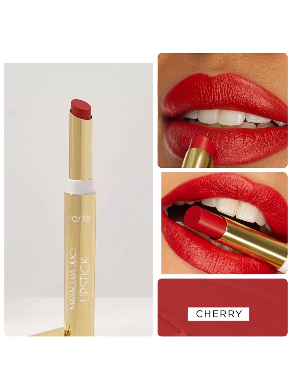 FULL SIZE tarte Maracuja Juicy Lipstick - Cherry Red